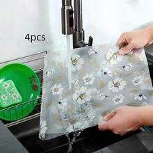 1PC/2PCS/4PCS,Waterproof Refrigerator Mat - Moisture-Proof, Non-Slip, Washable And Reusable. Made Of High-Quality Materials With A Novel Lemon Pattern. Suitable For Refrigerator And Kitchen Decoration, Door Mat, Personalized Gift, Kitchen Essentials, Tools, Kitchen Gadgets, Kitchen Supplies, Sushi, Cooking, Kitchen, Kitchen Accessories, Kitchen Supplies - Multicolor - View 9
