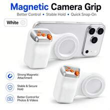 YAIUZGOO Magnetic Camera Handle, Wireless Bluetooth Selfie Handle With Remote Shutter, Portable Phone Photography Handle Stabilizer, Strong Magnetic Mount, One-Hand Camera Control Handle, Suitable For Vlog, Travel, Selfie, Video Recording - View 2