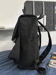 Shoulder Bag Backpack Convertible To Double Shoulder Couple Fashion Minimalist Creative Youth Personalized Demon Cat Backpack Suitable For High School And College Freshmen Applicable For Travel College Sports Couple Backpack Back To School Commute Multifunctional Dorm Lightweight Men's Bag School Supplies Multi-Pocket Shoulder Bag Autumn Halloween Christmas Men's Gift Scream Travel Backpack Double Shoulder Bag Peach Tree - Multicolor - View 6
