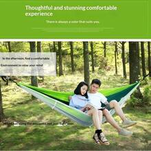 1PC Outdoor Camping Hammock With Encrypted Mosquito Net, Lightweight Portable Anti Bug Hammock With Storage Pocket Tree Straps, Heavy Duty Parachute Nylon Hammock For Hiking Backyard Travel - Multicolor - View 3