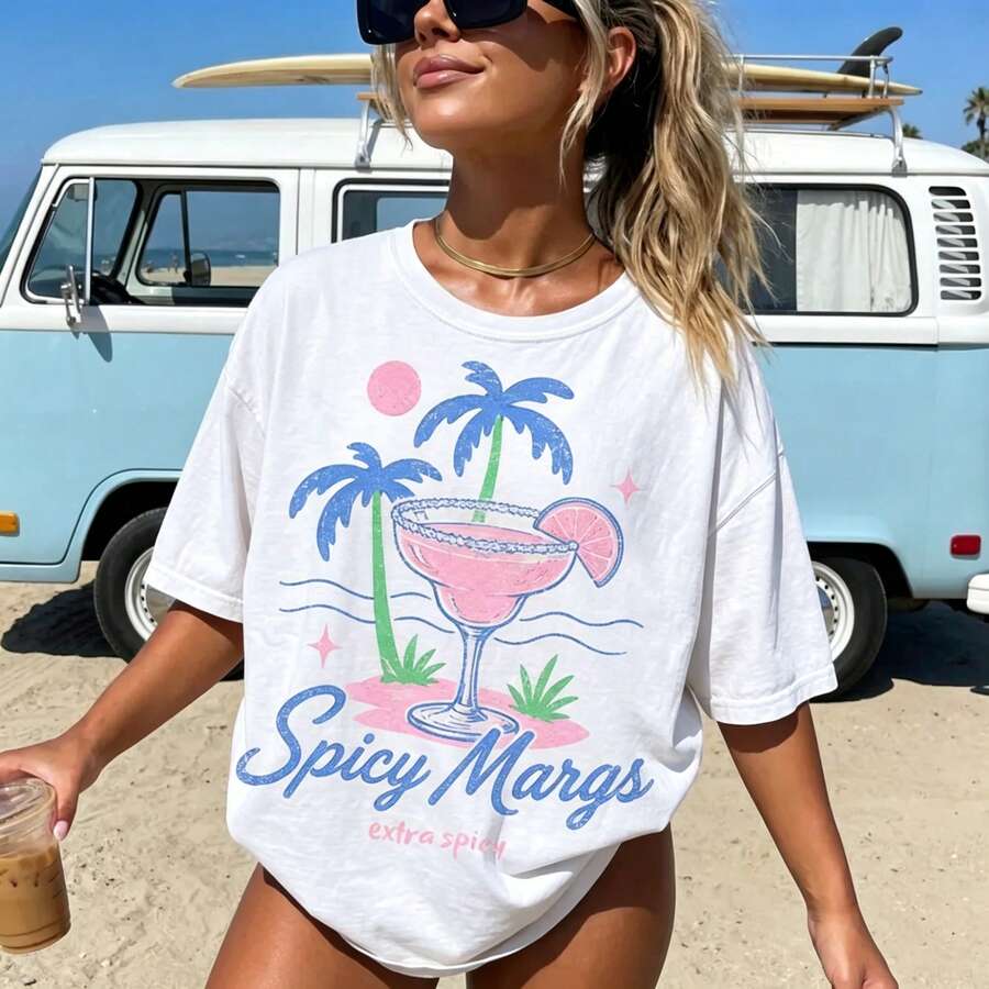 Women T-Shirts - 白色 6 - 查看 1