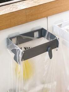 20pcs/1pc Squeezable Foldable Wall-Mounted Trash Can, Dual-Color Solid Minimalist Plastic Bag Storage Rack, Drill-Free Multi-Functional Organizer, Suitable For Adults, Renters, Kitchen, Bathroom, Balcony, All-Season Home Use - Multicolor - View 13