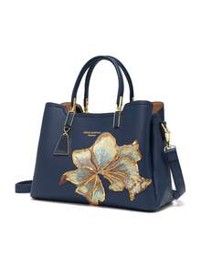 Dedoo Light Luxury Fashion Versatile Multi-Compartment Large Capacity Handbag & Crossbody Bag - Blue - View 4