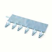 2/3pcs Foldable Clothes Hanger With 6 Clips, Thickened Plastic Material Sturdy And Durable, Can Hang Multiple Underwear, Socks And Small Garments At Once, Essential For Travel, Home And Dorm Storage, Small Garments No Longer Without A Place To Hang, Portable Clip Clothes Hanger, Random Color - Random Color - View 12