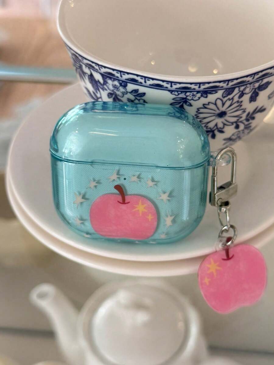 Casing Earphone Apple Pods 4 Pro 3 Generasi ke-3 Warna Pink Gaya Korea, Pelindung Earphone Bluetooth Nirkabel Apple Pods 1/2 Generasi ke-2/ke-3 untuk Wanita