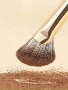 8pcs Champagne Gold Eyeshadow Brush Set Random, Soft Makeup Brushes, Eye Makeup Brushes, Beginner Nose Contour Blending Brush, Fine Eyeliner Brush, Angled Brow Brush, Makeup Tool Set - Gold - View 5