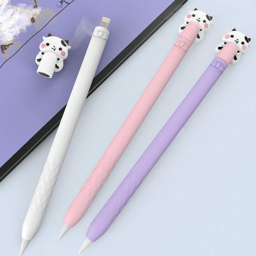 Casing Silikon Kompatibel dengan Apple Pencil (USB-C) 2023 Pelindung Kulit Apple Pencil Sarung Anti-Selip Kompatibel dengan Apple Pencil USB C
