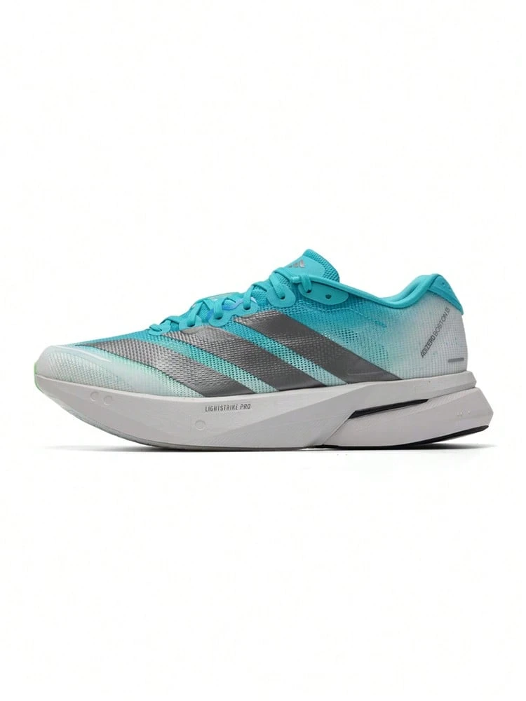 Sepatu Pria Adidas 2026 Baru ADIZERO BOSTON 13 Sepatu Lari Maraton dengan Rangka Fiberglass KK4990 - Hijau - View 1