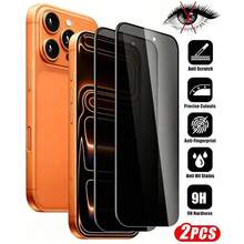 Set 2 Buah Pelindung Layar Kaca Tempered untuk Privasi dan Perlindungan Privasi, Kompatibel dengan iPhone 17 Pro Max, Kaca Tempered Anti Ledakan Dua Lapisan 9H, Tepi Hitam Sablon, Mudah Dipasang, Tahan Gores, Kompatibel dengan iPhone 17 Pro/17 Air/17/16 Pro Max/16 Pro/16 Pro/16 Plus/16 E/15/14/13/12/11, Cocok untuk Penggunaan Sehari-hari, Kantor, dan Rumah. [Versi Internasional, Bukan Versi Lokal] - MultiWarna - View 1