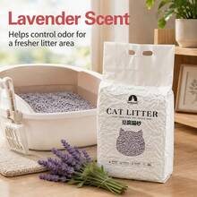 Natural Lavender Scent Tofu Cat Litter 2kg*3 6L Per Bag Flushable Clumping Kitty Sand Fast Water Absorb Odor Lock Soft Paws Indoor Cat Litter - kg - View 4