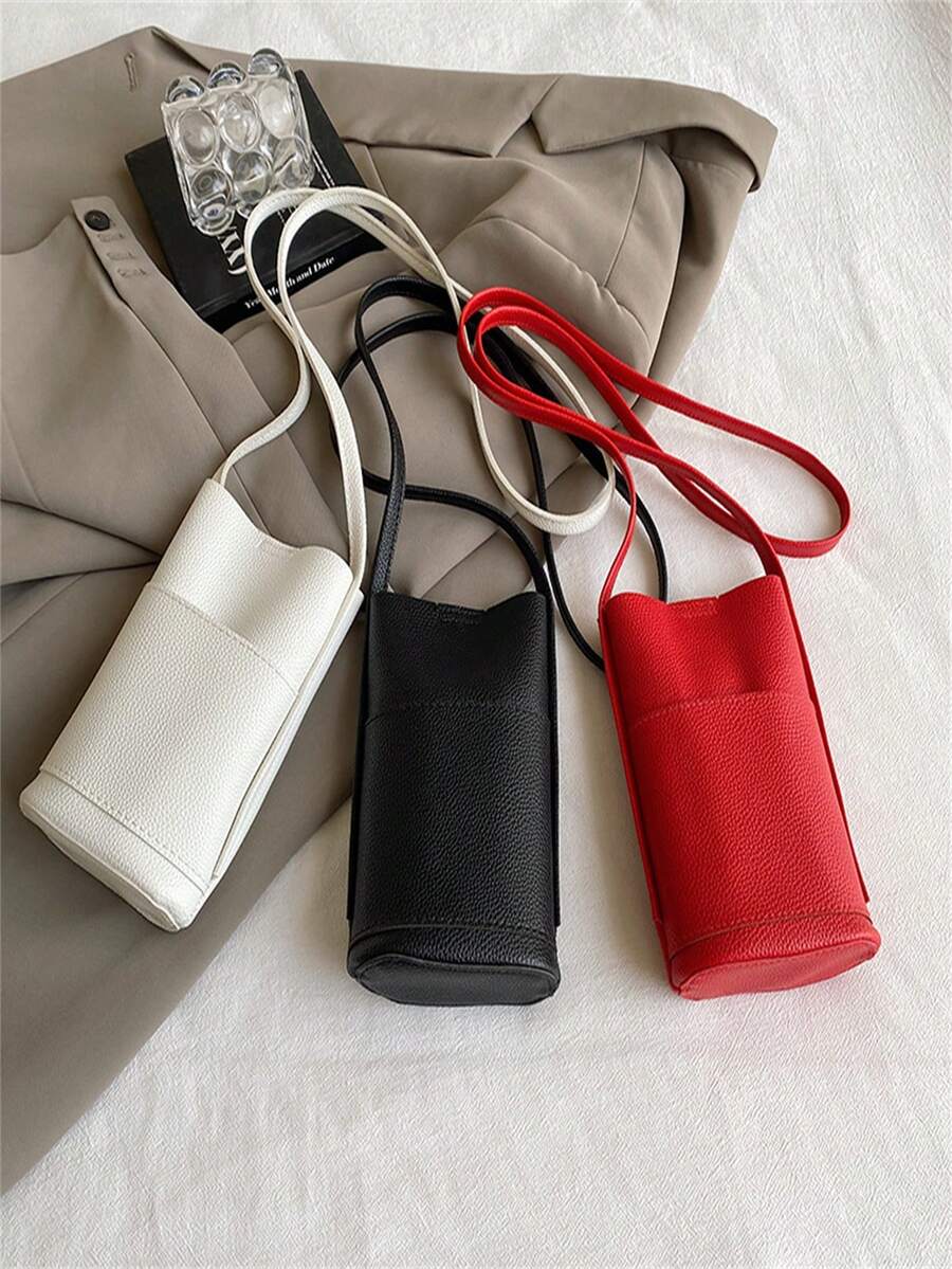 2026 New Minimalist Soft PU Phone Crossbody Bag, Solid Color Fashion Mini Shoulder Purse For Women Daily Walk - Multicolor - View 1