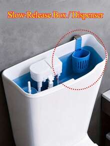 2pcs Modern Adjustable Toilet Tank Cleaning Basket, All Season Use, Hanging Hook Style, 7-Level Height Adjustable Toilet Cleaning Tablet Holder, Slow Release Rust-Proof, Easy Installation, Bathroom Accessory - Multicolor - View 8