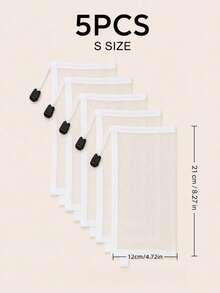 2pcs/5pcs/8pcs/16pcs Kids Mesh Storage Bag Set, Zippered Organizer Bags For Puzzles, Building Blocks And Children's Learning Supplies - Multicolor - View 12