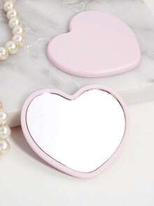 Cute Strawberry Print Travel Beauty Accessories,Eye Mask + Hair Scrunchie + Drawstring Pouch + Clear Makeup Bag + Heart Mini Mirror,Women Portable Travel Beauty Accessories Set,Beauty Products,Souvenir, For Travel,Back-To-School,Gifting,Home Use - Multicolor - View 10