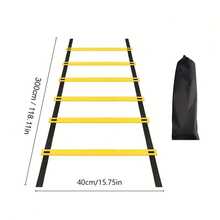 3-Meter 6-Section, 4-Meter 8-Section Agility Ladder, Speed Agility Training Ladder, Jump Rope Ladder, Rope Ladder, Speed Ladder, Detachable Portable Soccer Training - Multicolor - View 9