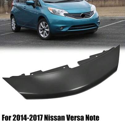 Front Upper Glossy Black Grille Cover Hood Molding For 2014-17  Versa Note
