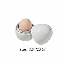 Creative Aluminum Egg-Shaped Microwave Egg Cooker Steamer Cup, Adjustable Soft/Hard Boiled Egg Maker, Compact Quick Breakfast Gadget, Suitable For Student Dorms, Office Spaces And Small Kitchens - Multicolor - View 12