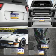 1件裝汽車車牌保護套，美國標準，透明防水防刮塑料蓋，汽車外用車牌框配件 - 美式牌照框 - 查看 4