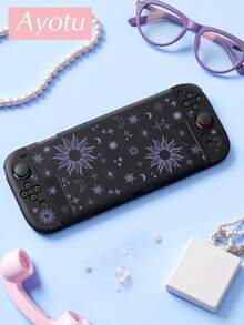 Ayotu 適用於 2025 新款 Switch2 線性太陽與星星圖案遊戲主機外殼與配件，適合 Switch2 7.9 吋保護殼。套裝包含保護殼、收納袋、底座外殼、主機防塵罩、遊戲卡收納盒、Joy-Con 控制器保護套以及其他多種風格配件可供選擇，是返校禮物、生日禮物與遊戲愛好者的理想選擇 - 查看 26