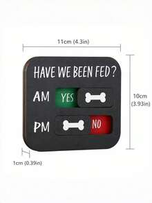 1pc Wooden Pet Feeding Reminder Board, Morning And Evening Feeding Record Reminder Sign, Suitable For Cats And Dogs, Pet Lovers And New Pet Owners Hanging Schedule Board, Creative Pet Supplies, Housewarming Birthday Christmas Gift - A - View 6