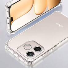 Compatible With HW And Honor Transparent Airbag Shockproof Phone Case 1.5MM Thickened Four-Corner Air Cushion Shock Absorption Anti-Drop Lens And Screen Dual Height Protection High Transparency TPU Full Coverage Anti-Collision Precise Cutouts Lightweight And Clear Phone Protective Cover Compatible With Honor 600 Lite/X8D/X5C/X5C Plus/Play 10A/400/400 Lite/400 Pro/ - Clear - View 9