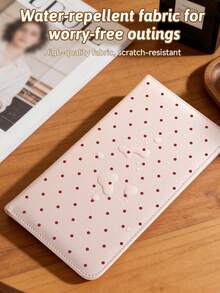 Roter minimalistischer Auto-Registrierungs- & Versicherungsdokument-Organizer mit Polka-Dot-Muster, Handschuhfach-Aufbewahrungsorganizer, geeignet für Autos und LKWs, kann wichtige Dokumente, Führerschein, Reisepass, Karten, kleine Auto-Accessoires und andere Dokumente aufbewahren - mehrfarbig - Übersicht 9