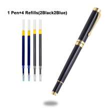 奢華黑色金屬圓珠筆 0.5mm 直徑 / 行政禮品筆 適合辦公會議 / 男女皆宜 順滑書寫 / 可換芯商務簽名筆 / 學生練習書寫用筆 - 筆 - 查看 9
