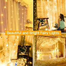 USB 6M-3M Remote Control LED Curtain String Lights For Wedding Party Holiday Christmas Decoration - USB Curtain Light - View 7