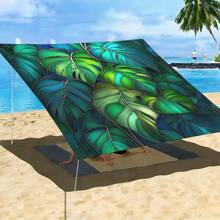 1PC Outdoor Canopy Awning, Protection Sun Shade Tarp, Foldable Durable Breathable Shelter Tarp, For Beach Garden Patio Camping Backyard, Beach Tarp Sun Shades Outdoor Camping Equipment - Bohemia D - View 15