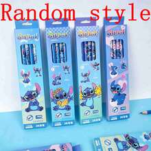 1set The Cure Cartoon Drawing Pencil Gift Box, Light Blue Gradual Change Soft Color Matching, Childlike Cartoon Pattern, Suitable For Daily Writing, Art Hand-Painted, Stationery Gifts For Children. (Stochastic Style) - Multicolor - View 9