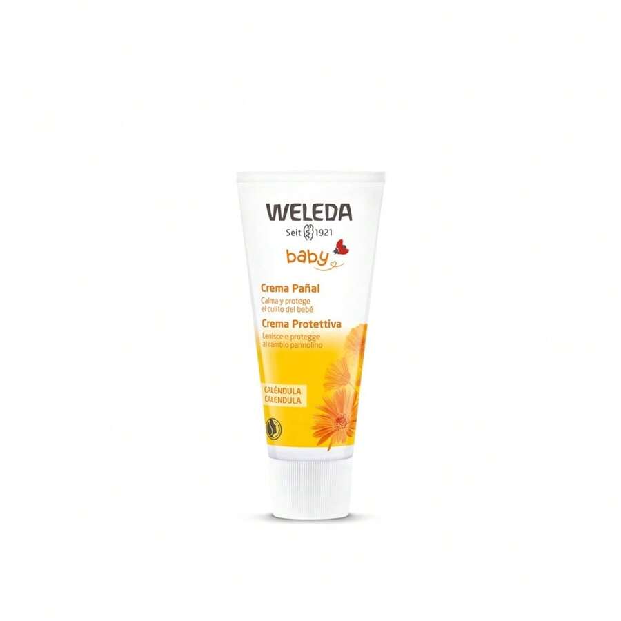 Weleda كريم كاليندولا من فيليدا لتغيير الحفاضات للأطفال 75 مل - كريم للأطفال، منطقة الحفاض - الأسود - مشاهدة 1