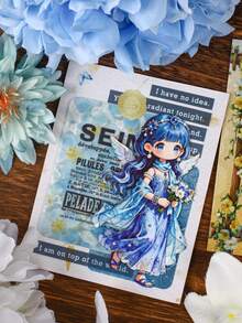 10pcs/Pack Cute Fairy Tale Elf Planner Stickers, Creative Aesthetic Decal, DIY Decoration Collage Craft Material, Holiday Gift, Personalized Scrapbook School Stationery Supplies - W.P. - View 10