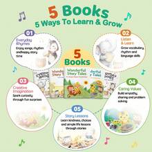 5 Book Set For Kids English Sing Along Nursery Rhymes And Colorful Illustrated Educational Story Books Fun Tales With Life Lessons Imagination Building Early Learning Preschool Bedtime Read Aloud Parent Child Reading Gift For Boys And Girls - Fun Storybook - View 4
