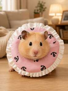 1pc Adjustable Recovery Collar, Combines Pet Collar And Head Cover Function, Anti-Bite And Anti-Lick, Skin-Friendly, Suitable For Rabbits, Hamsters, Guinea Pigs And Parrots, Ideal Gift For Friends With Small Pets - Multicolor - View 10