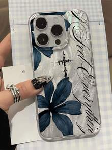 1pc Personalized Dark Cross Lily Collage Aesthetic Pattern Feather Tulle Laser Waterproof Anti-Fingerprint Anti-Scratch Transparent IMD Soft Glossy Smooth Phone Case Compatible With IPhone 16 Pro Max/16/16 Pro/16 Plus/15/15 Pro Max/15 Pro/11/12/13/14 Pro Max/11 Pro Max/12 Pro/12 Pro Max/13 Pro/13 Pro Max/14 Pro/14 Pro Max Premium Creative - Multicolor - View 1