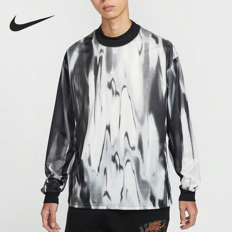 Nike/Authentic New Season Men's Knitted Fashion Printed Long Sleeve T-Shirt FZ0561-133 - FZ0561-133 - View 1