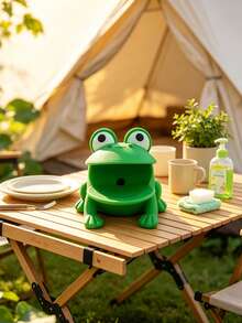 1pc Frog-Shaped Dish Brush Holder, Sponge Drain Rack, Cloth Storage Rack, Plastic Material, With Drainage System, Suitable For Kitchen Countertop, Bathroom And Storage Of Sponges, Cloths, Brushes, Essential Kitchen Accessory, Wedding Season Graduation Season Back To School Season Gift, Sponge Storage Rack, Cleaning Tool, Storage Decor, Drainage Tray - Multicolor - View 5