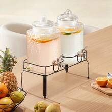 Glass+Metal Stand, 1.5 Gal*2