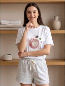 Women T-Shirts - 白色 - 查看 1