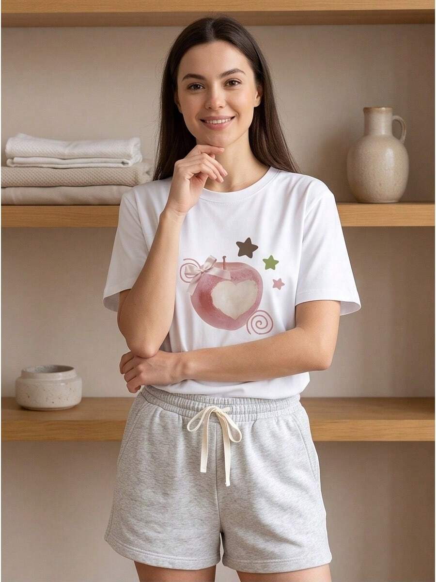 Women T-Shirts - 白色 - 查看 1