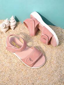 Girls' Open Toe Sandals Soft Sole Comfortable Footbed Adjustable Strap Casual Outdoor Beach Pink - Pink - View 3