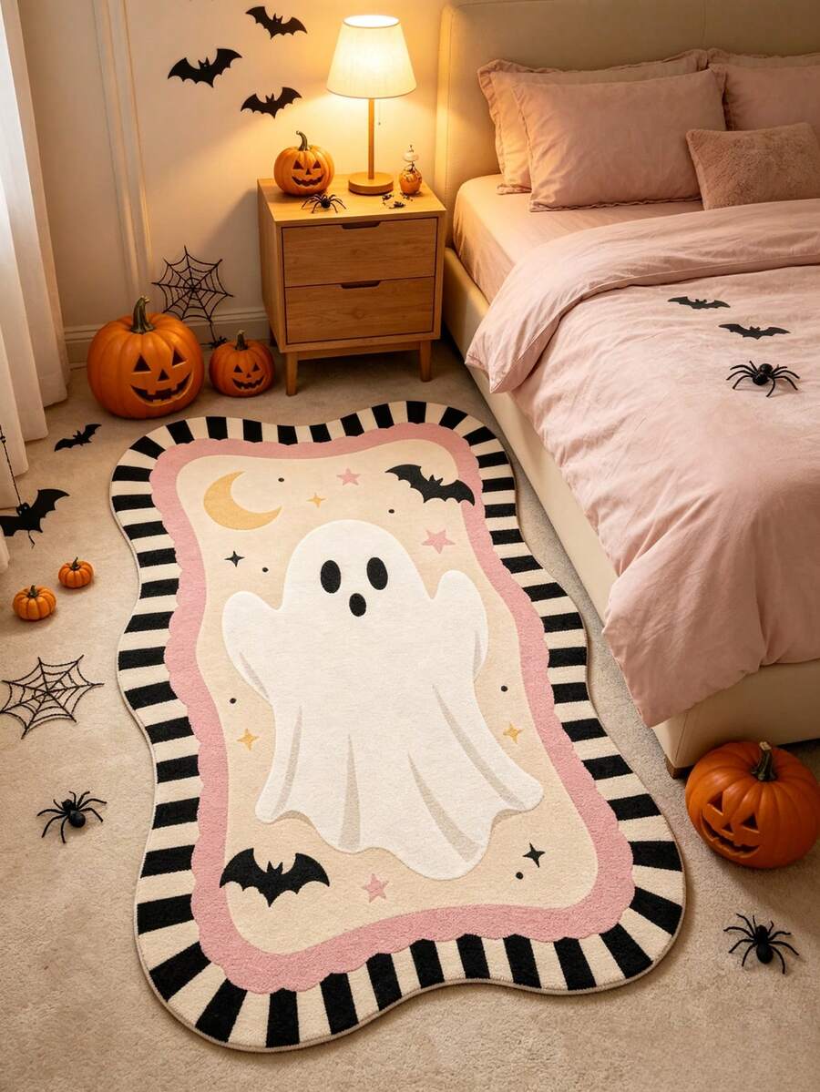 1 buah Karpet Dekoratif Hantu Zebra, Dekorasi Kamar Tidur Halloween, Karpet Kecil, Permadani, Dekorasi Rumah, Karpet Ruang Tamu, Karpet Kecil Ruang Tamu, Karpet Kamar Tidur, Dekorasi Rumah Ruang Tamu, Karpet Luar Ruangan, Karpet yang Dapat Dicuci - MultiWarna - View 1