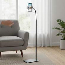 67" Tablet Tripod Floor Stand Phone Adjustable Universal For 4-12.9" Phone Pad - Black - View 9