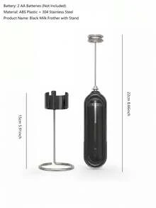 1pc Milk Frother, Wireless Battery-Operated Milk Foam Maker, Milk Shake Mixer, Home Baking Tool, Cross-Border Milk Foamer, Suitable For Milk, Coffee, Lattes, Matcha, Cappuccinos, And Hot Chocolate - Multicolor - View 8
