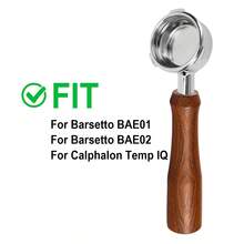 58mm Bottomless Portafilter, Compatible With Barsetto BAE01, BAE02 Calphalon Temp IQ Espresso Machine, 3-Ear Stainless Steel Portafilter With Filter Basket And Wooden Handle, Espresso Machine Replacement Accessory - Multicolor - View 9