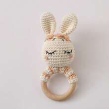 1pc Handmade Crochet Baby Rattle, Multiple Colors Available, Animal Rattle, Parent-Child Interaction, Built-In Bell, Cute 3D Design, Rich Details, Attract Baby's Attention, Exercise Baby's Hearing, Gift For New Moms, Christmas Gift, Newborn Commemorative Gift - Multicolor - View 10