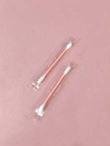 50pcs Individually Wrapped Dual-Ended Spiral Cotton Swabs, Disposable Portable Cotton Buds With Paper Stem, One Round Head And One Pointed Head, Can Be Used For Precise Application, Earwax Removal, Makeup Removal, Beauty, Convenient For Travel And Carrying - Multiple Styles - View 5