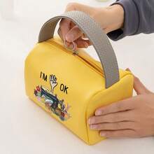 1pc Women's Makeup Bag, Large Capacity Travel Cosmetic & Wash Storage Bag - Multicolor - View 3