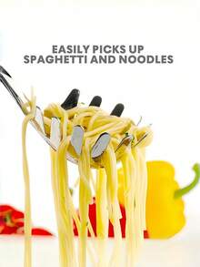 9 Inch Stainless Steel Pasta Tongs With Perforated Spoon Head, Suitable For Cooking Noodles, Pasta, Eggs And Vegetables, Durable Kitchen Tool, Convenient For Serving And Draining - View 8