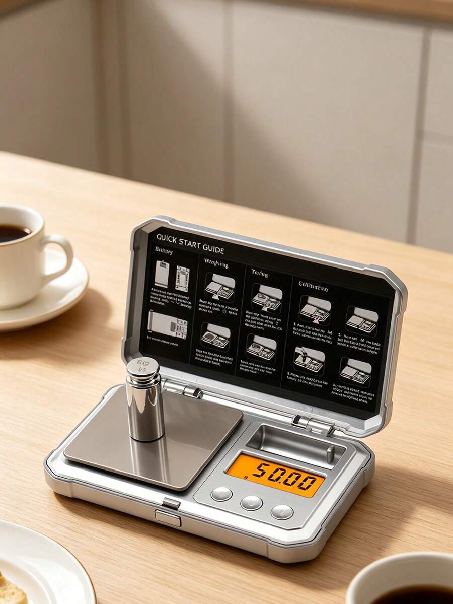 1 Small Electronic Scale, Gold Scale, Jewelry Scale, Powder Scale, Coffee Scale, Gold And Silver Two Kinds Of Spraying, Suitable For Daily Measurement Of Precious Metals, Jewelry, Jewelry Small Objects, Not Including Batteries - Multicolor - View 1